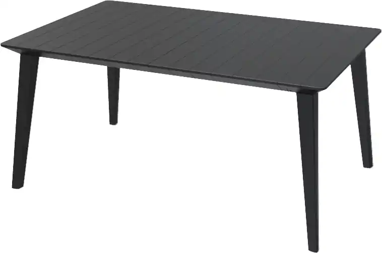 Zahradní plastový stůl LIMA - 157x98 cm, grafit Finální Výprodej