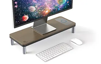 Powerton ERGO DOKY monitorový podstavec s dokovací stanicí a bezdrátovým nabíjením Lama Poslední Šance