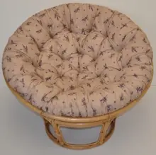 Relaxační papasan ARTEMIS — ⌀110 cm, ratan, látka, medová / více barev - Relaxační papasan ARTEMIS levandule Odeslání Ihned