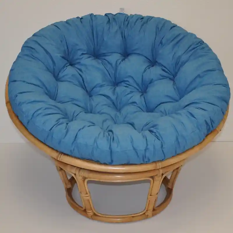 Nejlepší Cena Relaxační papasan PENELOPE — ⌀115 cm, ratan, látka, medová / více barev - Barevné varianty DEMETRIA Tyrkysový melír