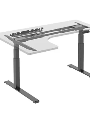 Sezónní Sleva Rohovvý elektricky výškově nastavitelný rám stolu UPCORNER — organizér kabelů, nosnost 125 kg, více barev - UPCORNER - barva černá