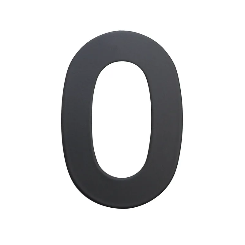 Domovní číslo "0", RN.75L, černá Cenově Výhodný