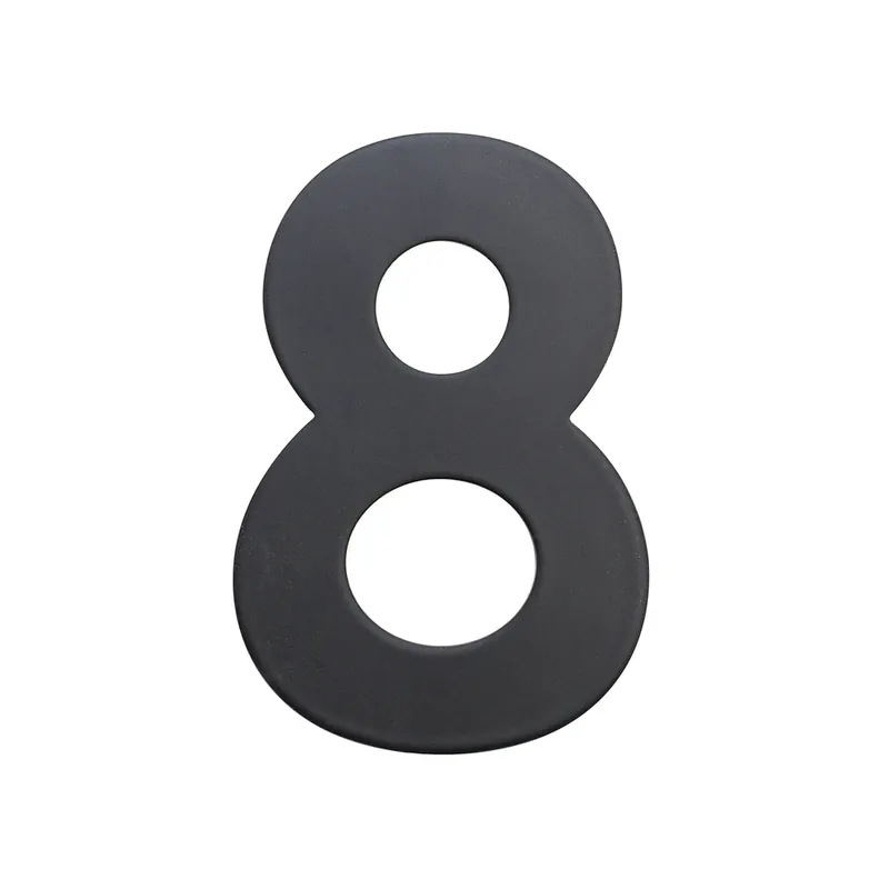 Domovní číslo "8", RN.75L, černá Autentický