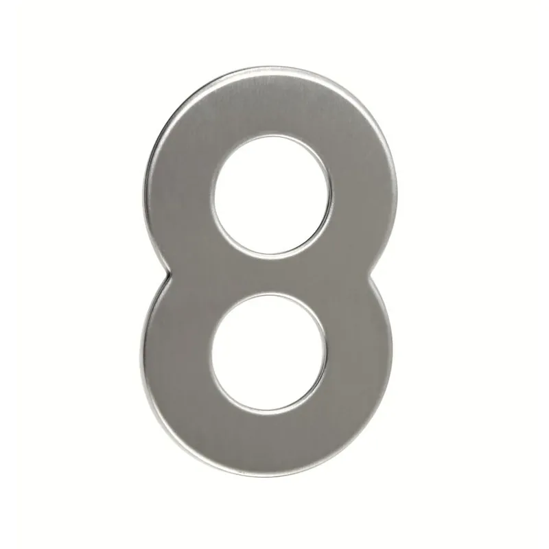 Autentický Domovní číslo "8", RN.95L, nerez