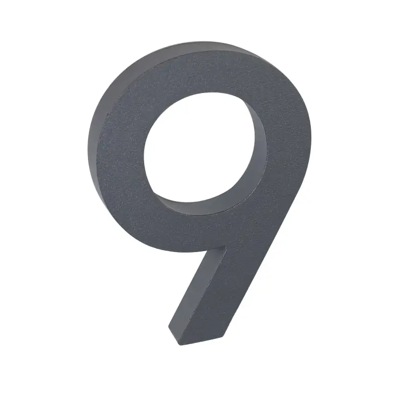 Domovní číslo "9", RN.100LV, strukturované, antracit Levný