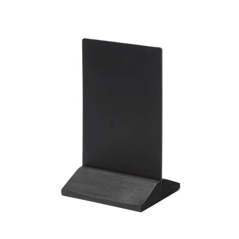 Dřevěný menu stojánek 10 x 15 cm, černá Speciální Cena