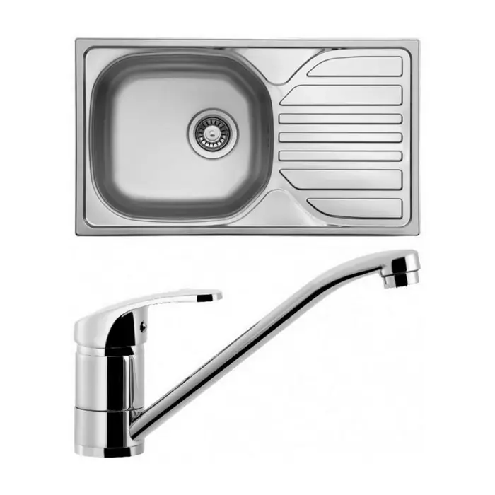 Pouze Dnes Dřez Sinks Compact 760 + baterie Pronto CR, nerez
