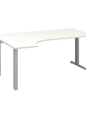 Zlevněný Ergonomický stůl ProOffice C 180 x 120 cm, levý, bílá