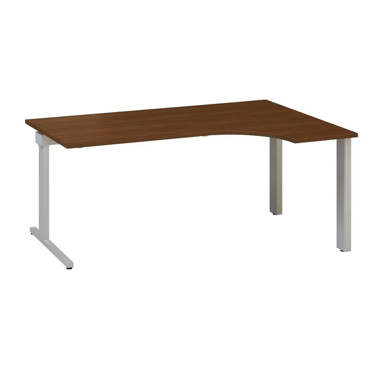 Vysoce Kvalitní Ergonomický stůl ProOffice C 180 x 120 cm, pravý, ořech