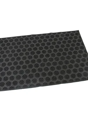 Expresní Doručení Gumová čisticí rohož Circles 40 x 60 x 0,7 cm, černá