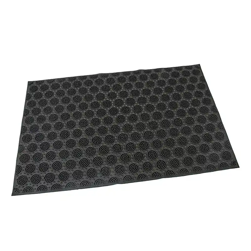 Expresní Doručení Gumová čisticí rohož Circles 40 x 60 x 0,7 cm, černá