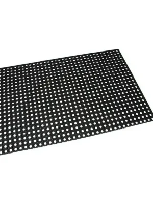 Gumová čisticí rohož Honeycomb 100 x 150 x 2,2 cm, černá Sezónní Sleva