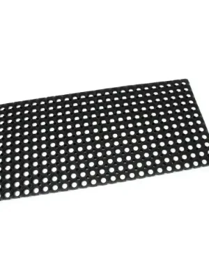 Časově Omezené Gumová čisticí rohož Honeycomb 50 x 100 x 2,2 cm, černá