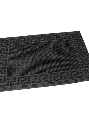 Gumová čisticí rohož Pins Deco 40 x 60 x 0,8 cm, černá Sleva