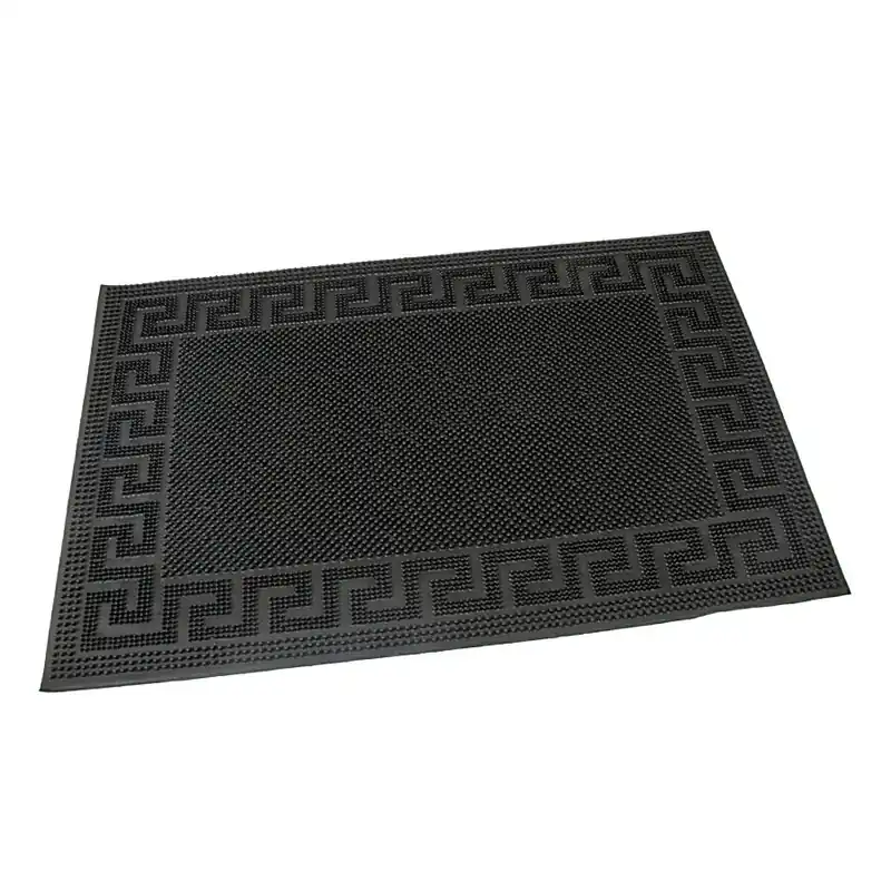 Gumová čisticí rohož Pins Deco 40 x 60 x 0,8 cm, černá Sleva