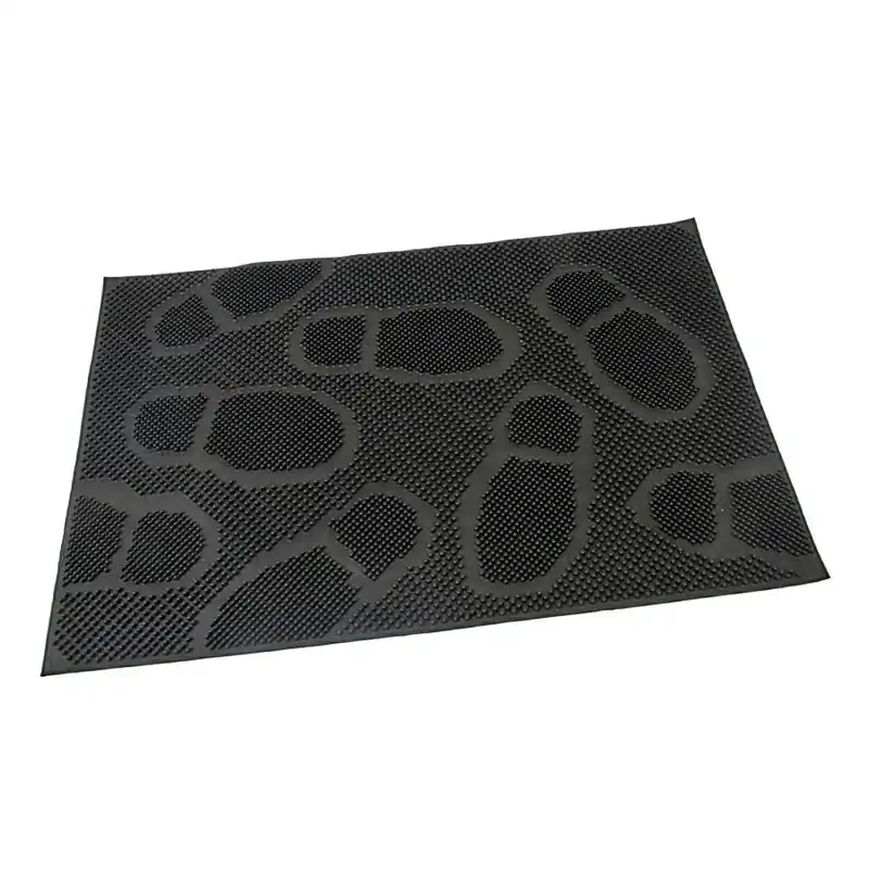 Gumová čisticí rohož Shoes 40 x 60 x 0,8 cm, černá Přímo Od Výrobce
