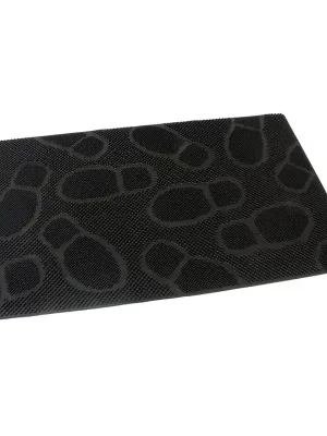 Odeslání Ihned Gumová čisticí rohož Shoes 45 x 75 x 0,8 cm, černá