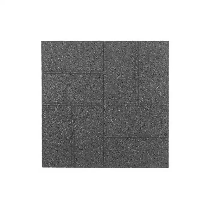 Gumová dlažba Cobblestone 40 x 40 x 1,5 cm, šedá Vysoce Kvalitní