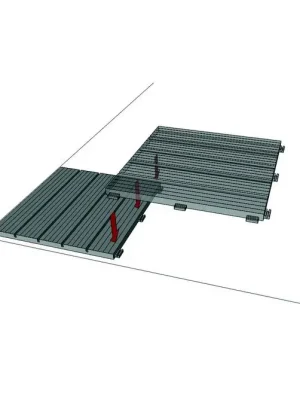 Pouze Dnes Gumová dlažba Cosmopolitan 30,5 x 30,5 x 1,5 cm, šedá