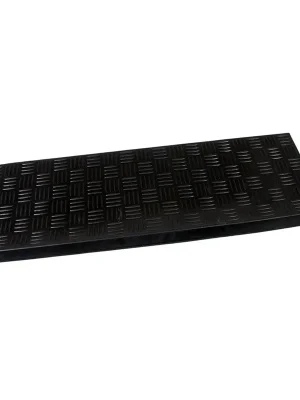 Gumový nášlap na schody Criss Cross 25 x 75 x 0,5 cm, černá Výhodná Nabídka