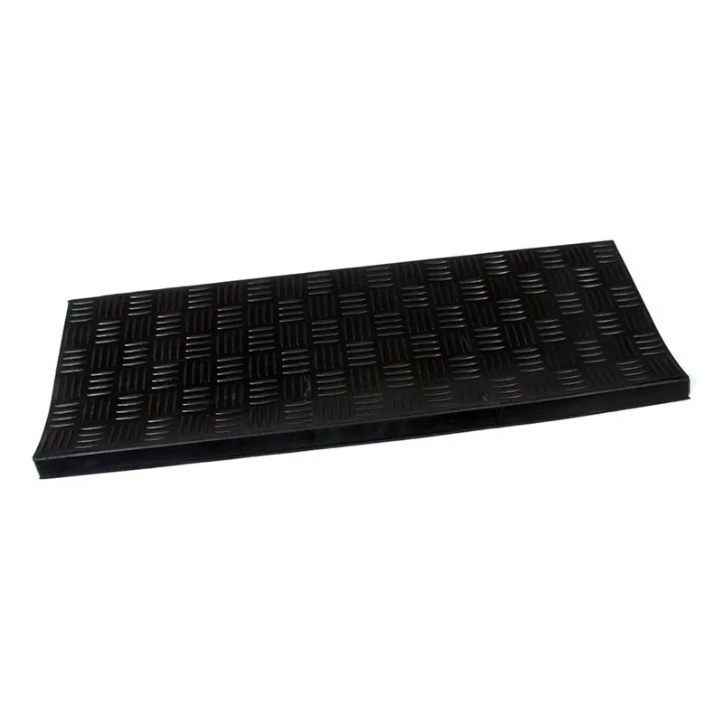 Gumový nášlap na schody Criss Cross 25 x 75 x 0,5 cm, černá Výhodná Nabídka