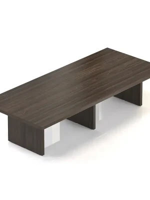 Zlevněný Jednací stůl Lineart 320 x 140 cm, jilm tmavý