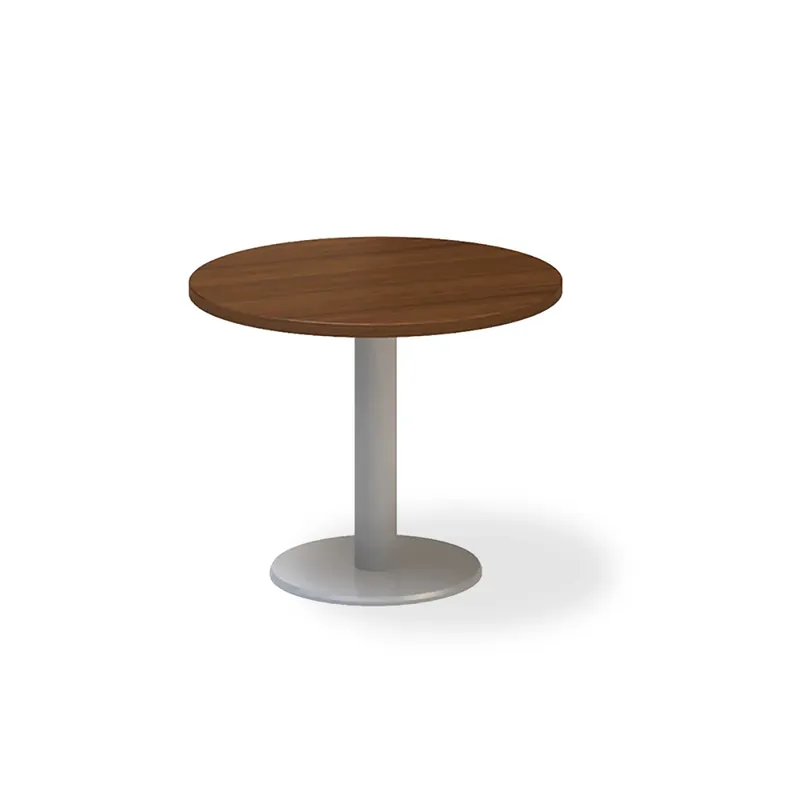 Tovární Cena Jednací stůl ProOffice, průměr 70 cm, ořech