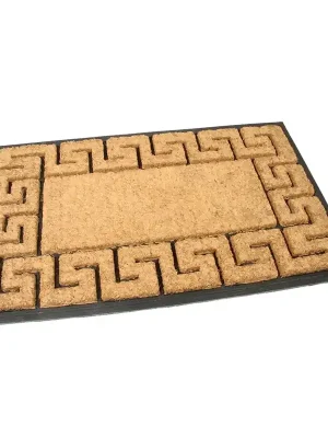 Kokosová čisticí rohož Rectangle Deco 45 x 75 x 2,3 cm, hnědá Ověřený