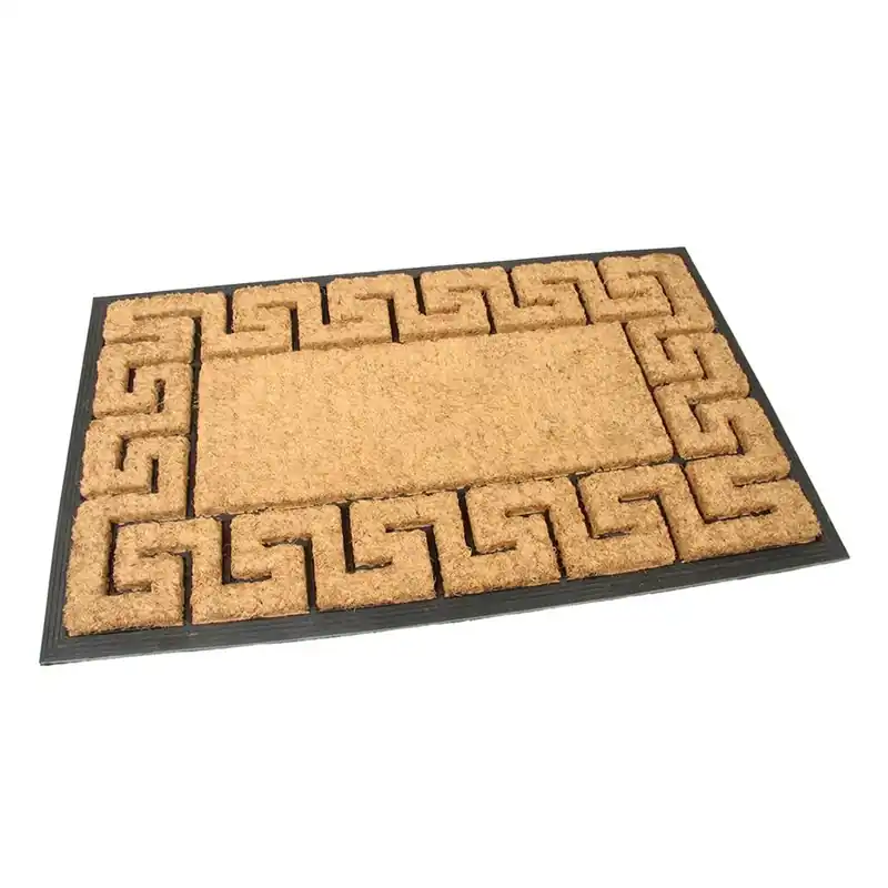 Kokosová čisticí rohož Rectangle Deco 45 x 75 x 2,3 cm, hnědá Ověřený
