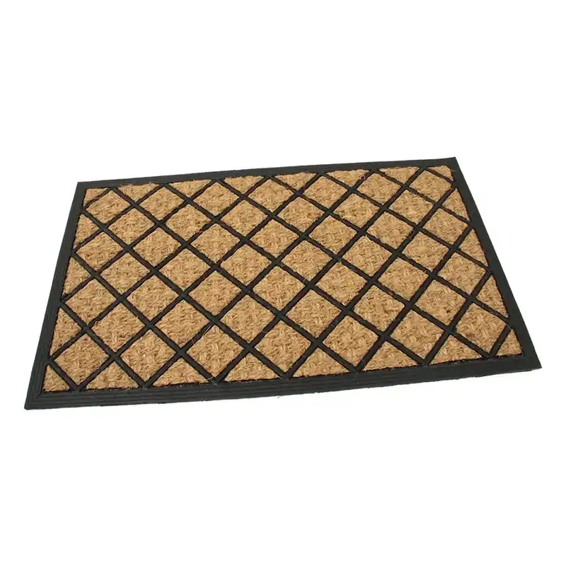 Kokosová čisticí rohož Rhombus 45 x 75 x 0,8 cm, hnědá Oblíbený
