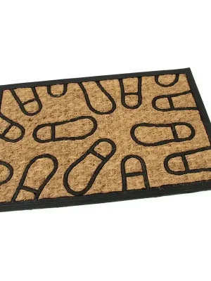 Kokosová čisticí rohož Traces 40 x 60 x 0,8 cm, hnědá Speciální Cena
