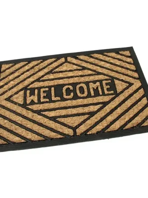 Kokosová čisticí rohož Welcome 40 x 60 x 0,8 cm, hnědá Cenově Výhodný