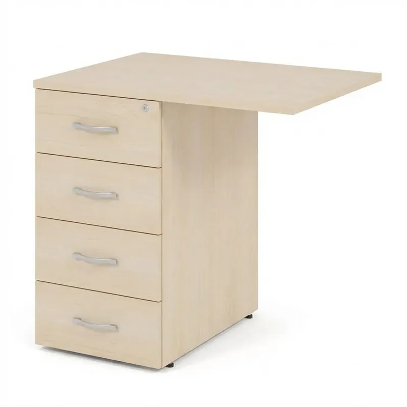 Vrácení Zdarma Kontejner Impress 80 x 60 cm - 4 zásuvky (ke stolu Impress 73 cm), javor