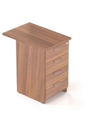 Kontejner Visio 70 x 47 cm - 4 zásuvky, ořech Levný