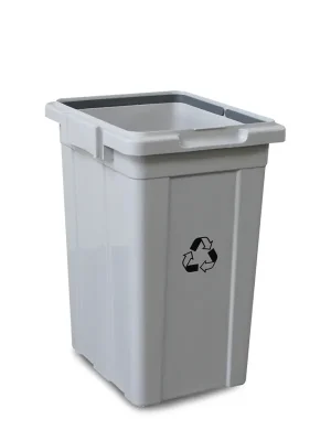 Akce Koš na tříděný odpad bez víka, šedá