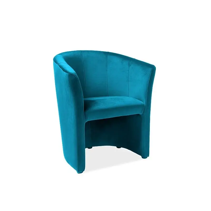 Aktuální Křeslo Cuba Velvet, tyrkysová