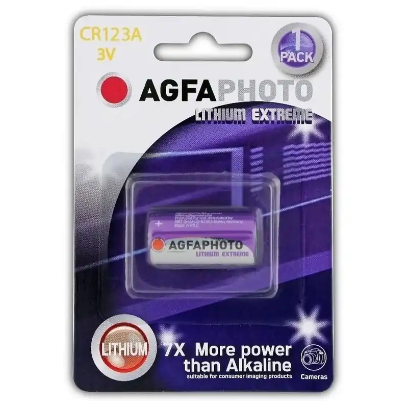 Top Prodej Lithiová fotobaterie AgfaPhoto CR123A, 3 V, blistr 1 ks, lithiová