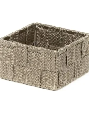 Zlevněný Úložný organizér Compactor TEX 12 x 12 x 7 cm, hnědá