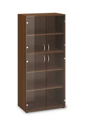 Vysoká skříň ProOffice 80 x 45,8 x 178 cm, ořech Expresní Doručení