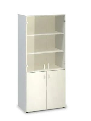 Vysoká skříň ProOffice 80 x 47 x 178 cm, bílá Výprodej