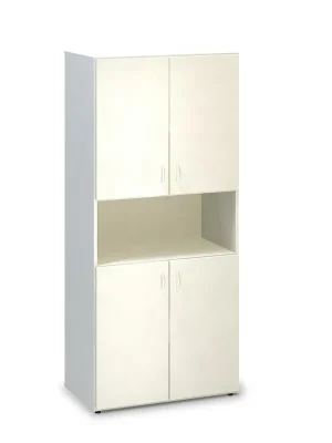 Vysoká skříň ProOffice 80 x 47 x 178 cm, bílá Časově Omezené