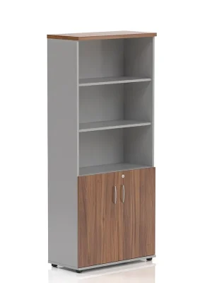 Vysoká skříň Visio LUX 80 x 38,5 x 183,5 cm, ořech Zlevněný