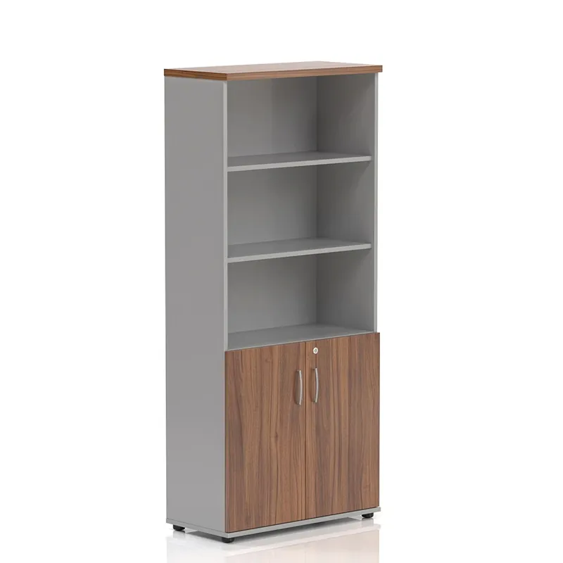 Vysoká skříň Visio LUX 80 x 38,5 x 183,5 cm, ořech Zlevněný
