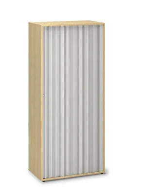 Vysoká žaluziová skříň ProOffice 80 x 45 x 178 cm, divoká hruška Oblíbený