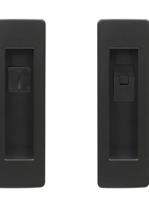 Zamaková mušle na posuvné dveře - WC úprava, černá Oblíbený