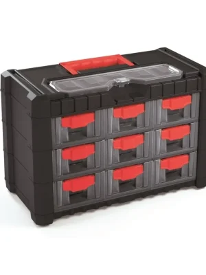 Zásuvkový organizér 40 × 20 × 26 cm II, černá Výprodej