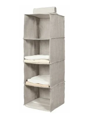 Závěsný organizér na oblečení 30 x 30 x 94 cm, šedá Horká Nabídka