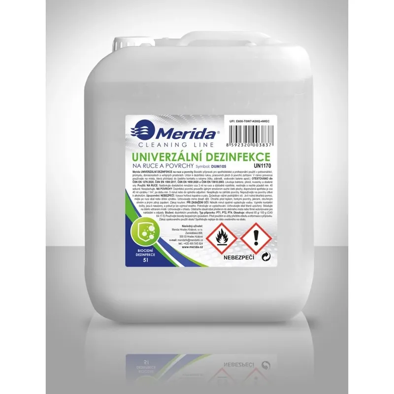 Univerzální dezinfekce Merida, 5 l, bílá Finální Výprodej