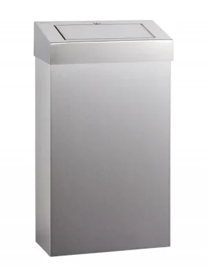 Autentický Závěsný odpadkový koš s víkem Stella II, 27 l, matný nerez