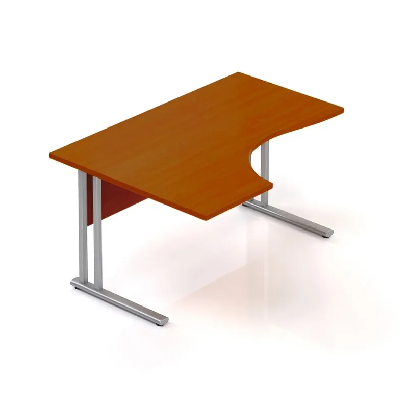 Nová Kolekce Ergonomický stůl Visio 140 x 100 cm, levý, třešeň